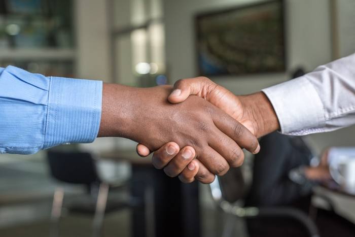 Professional handshake