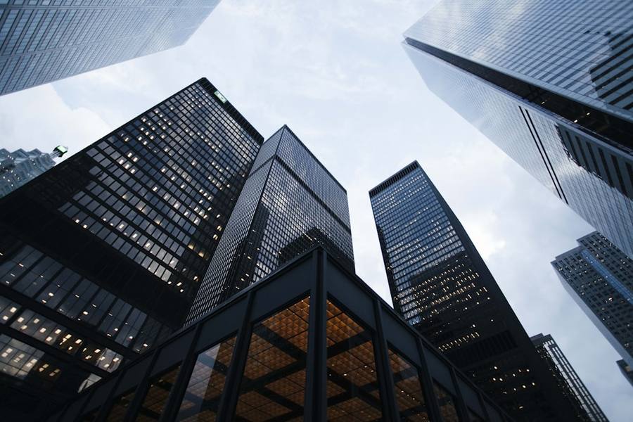 Office building representing corporate clients